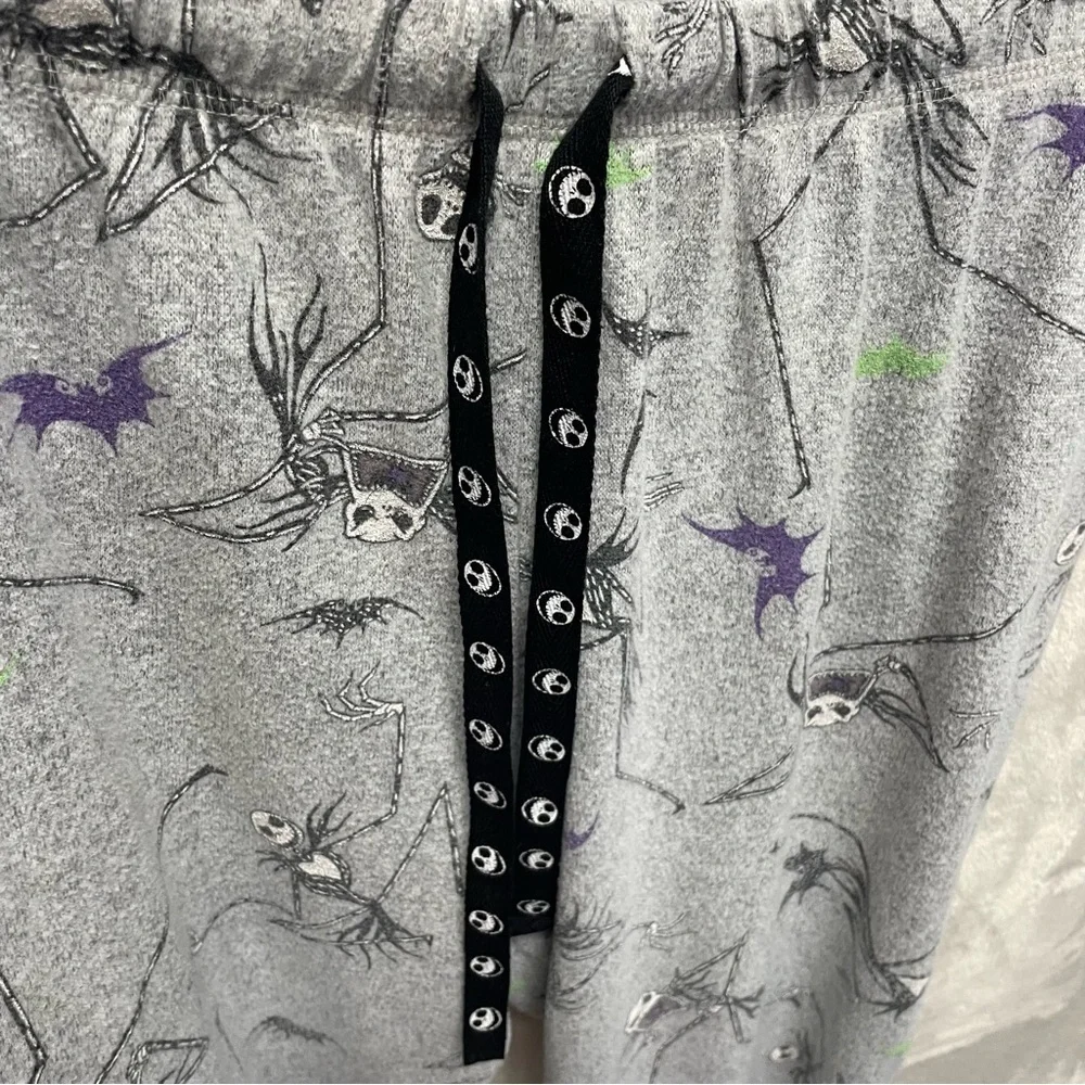 Nightmare before Christmas women’s pajama lounge pants large gray Jack